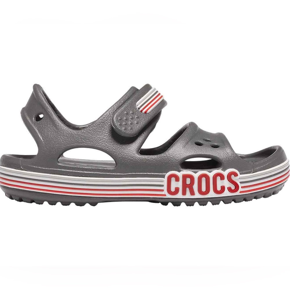 Crocs Kids' Classic Cross-strap Sandal Water Shoes Gray Size C7